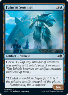 x4 Futurist Sentinel NEO MTG 54/302 COMMON M/NM 4x