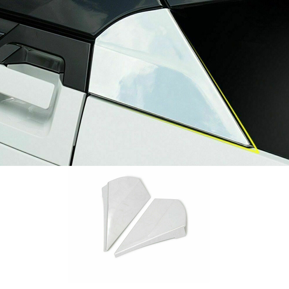 Rear Window Spoilers Wing Cover Trim For Toyota CHR C-HR 2016-2022 Chrome Silver