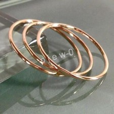 3 PCs. Solid Copper bangles Plain Unique bangles Stacking bangle For Woman R6