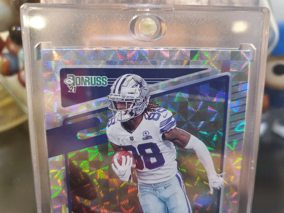 🔥CeeDee Lamb 2021 Donruss Press Proof HYPER PRIZM SSP DALLAS COWBOYS 🔥 - Image 3 of 4