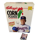 Nolan Ryan 1993 Kellogg's Corn Flakes Cereal Box + 1992 Donruss Coca Cola Cards