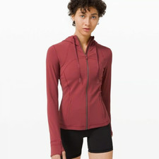 Lululemon Hooded Define Jacket Nulu, Color Chianti, Size 4
