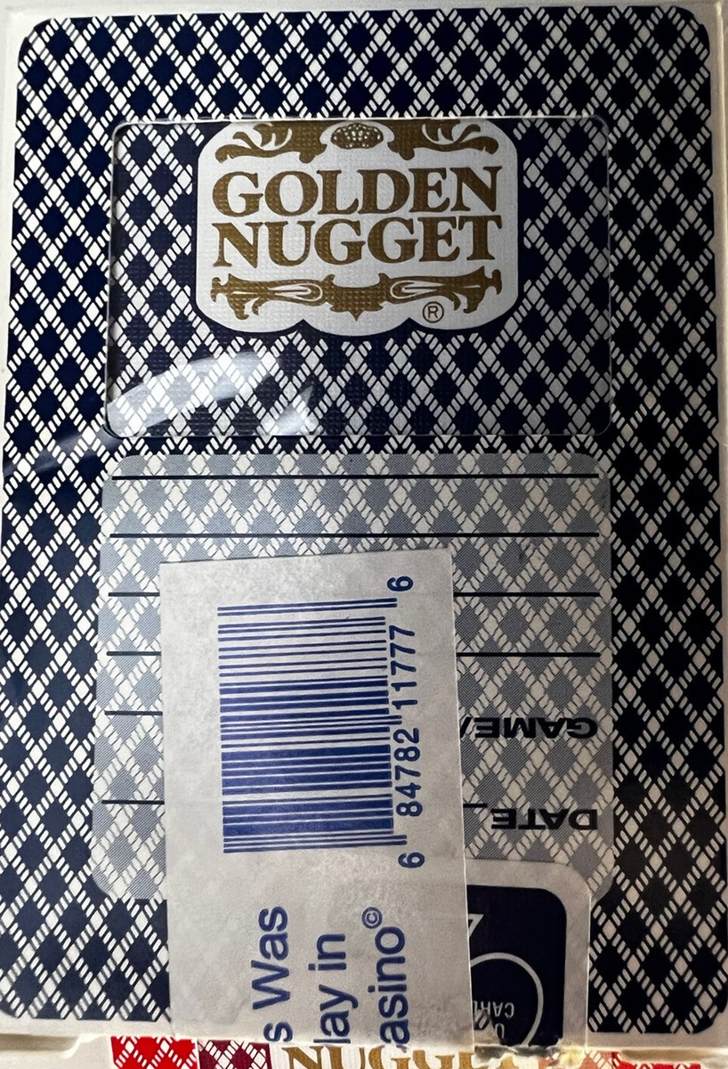 Vintage GOLDEN NUGGET Las Vegas Playing Cards. 1 Red & 1 Blue Deck