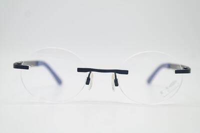 Glasses NO LIMITS 83004 Blue Gray Rimless Eyeglass Frame New
