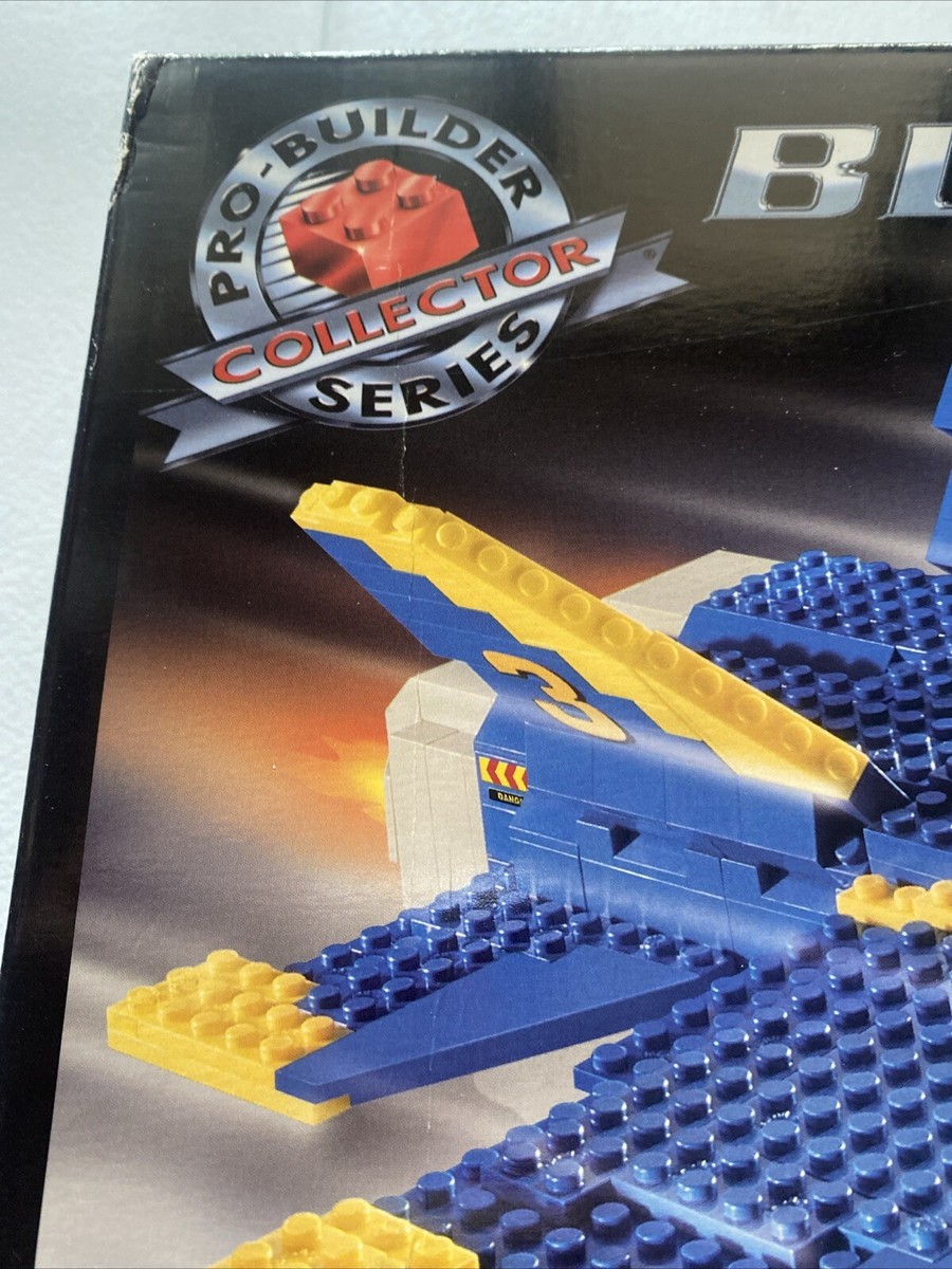 Building Blocks Lego Blue Thunder Mega Bloks Pro Builder Blue