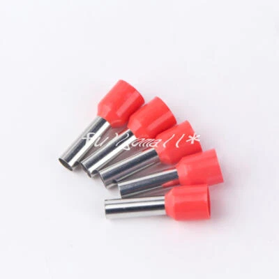 100pcs Isoliert Kordel Ende Terminal Draht Aderendhülsen 10 Awg 6.0mm ² E6012 - Bild 1 von 4