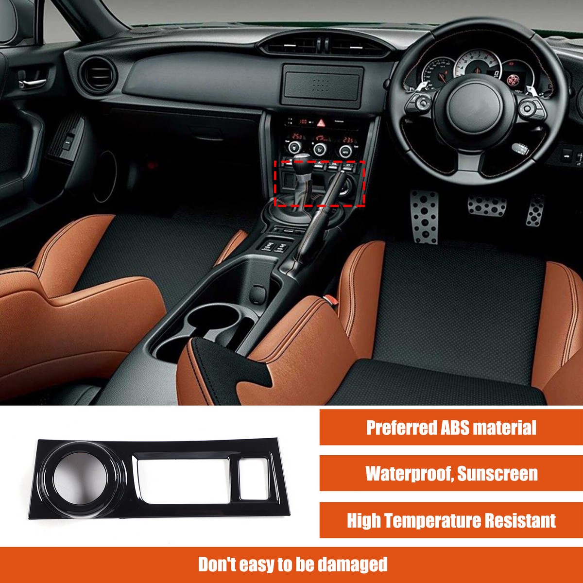 RHD Push Button Start Decor Frame For Subaru BRZ Toyota 86 Scion