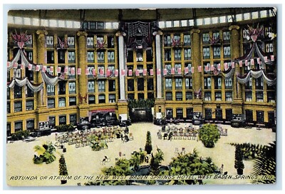 1910 Rotunda Atrium West Baden Springs Hotel West Baden Springs Indiana Postcard