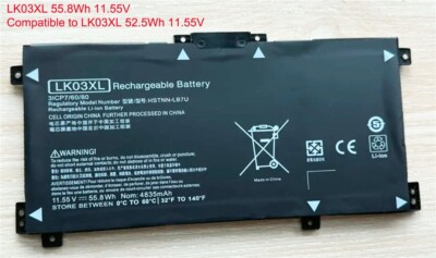 Battery For HP Envy X360 15Z-CP000 15-CN0008CA 15m-cp0011dx 11.55V