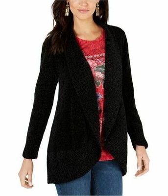 petite chenille cardigan