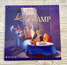 Walt Disney  s Masterpiece Widescreen Lady And The Tramp Laserdisc /ah