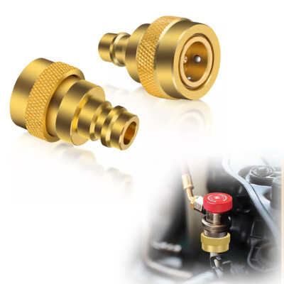 #ad Adapter Adjustable High Low Side Connection R134A to R1234YF Quick Couplers Kit $8.99