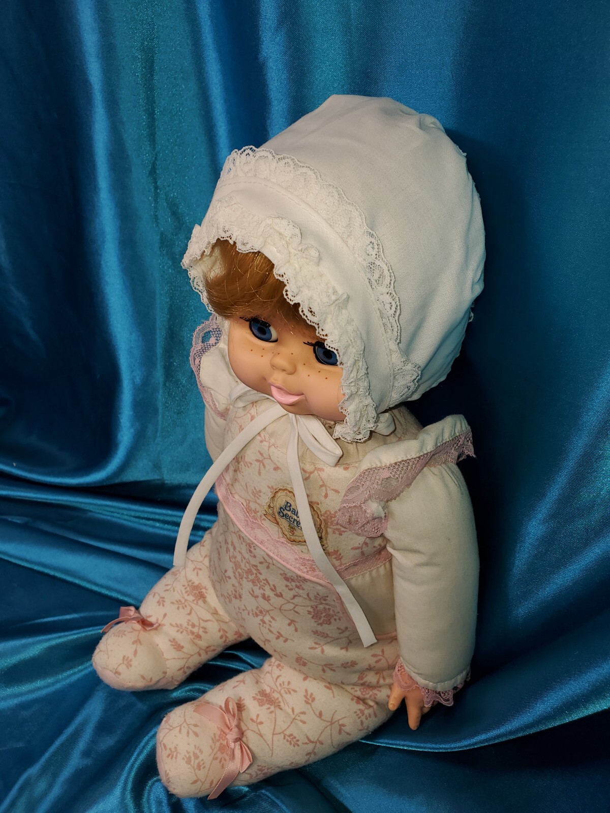 Vintage 1988 Matchbox Baby Secrets Doll Sleepy Blue Eyes 20”