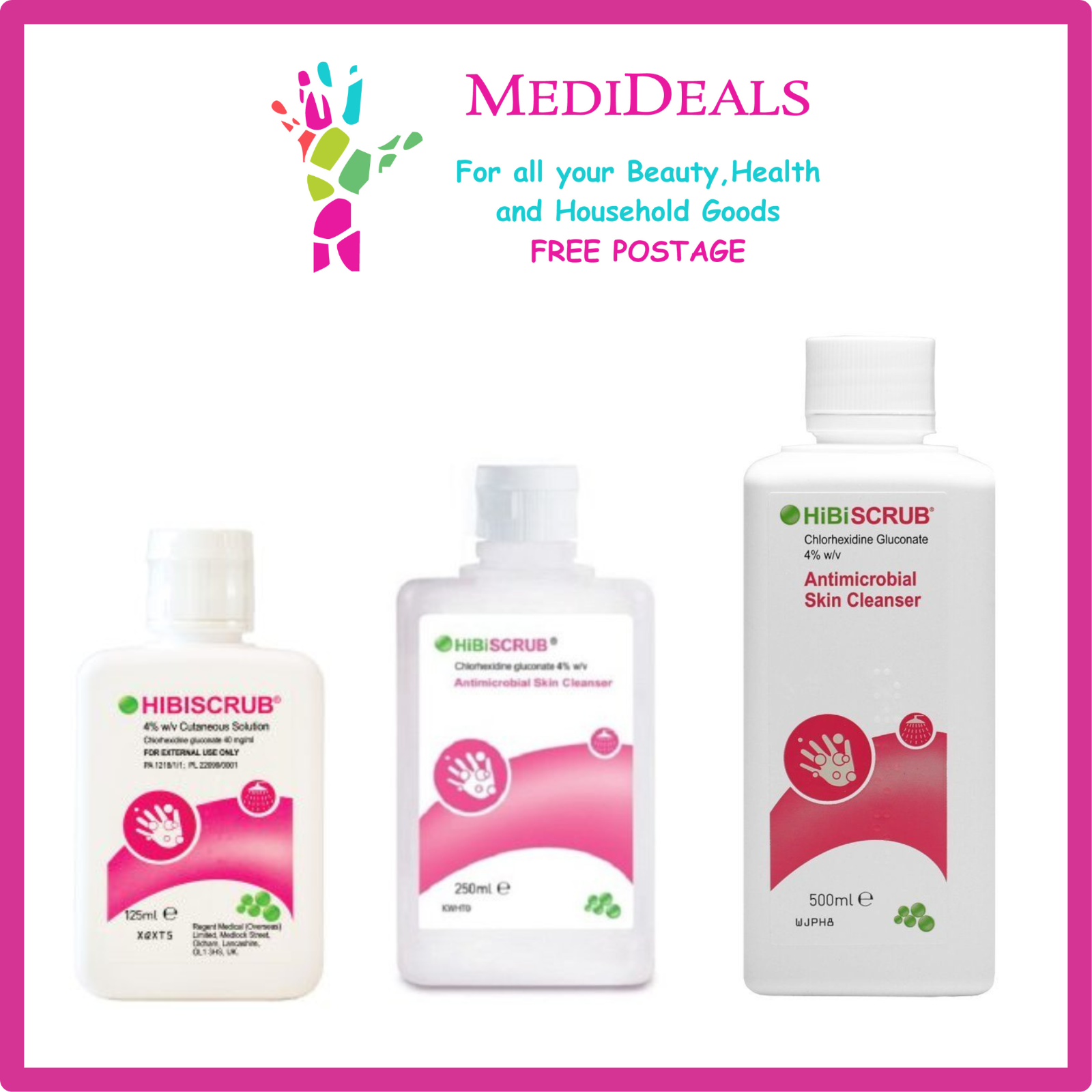 Hibiscrub Antibacterial Skin Cleanser 125ml , 250ml or 500ml eBay