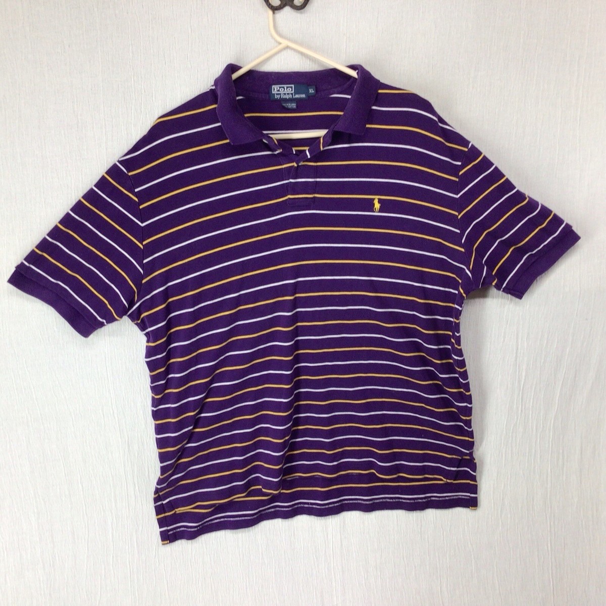 Polo by Ralph Lauren ラガーシャツ XL Polo Ralph Lauren Colorblock Red White Blue Stripe Shirt