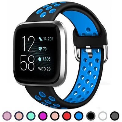 For Fitbit Versa Versa 2 Lite Strap Classic Buckle Soft Silicone Watch Band UK
