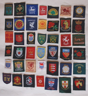 Boy Scout Badges 42 x UK County Badge Collection