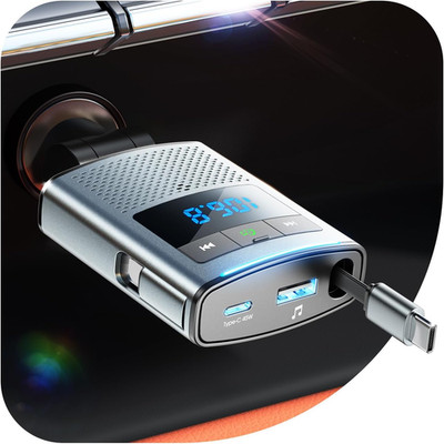JOYROOM 90W Bluetooth 5.4 Adapter Auto,【100Cm Einziehbares Kabel】 2026 Zigarette