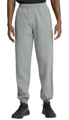 PUMA Men s Gray Fleece Jogger Pants XL Drawstring Pockets Elastic Waist