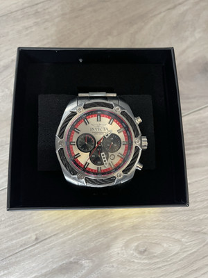 Invicta Bolt Chronograph Quartz Silver Dial Men s Watch 31435 - Used