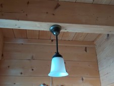 Kleine Deckenleuchte aus Messing