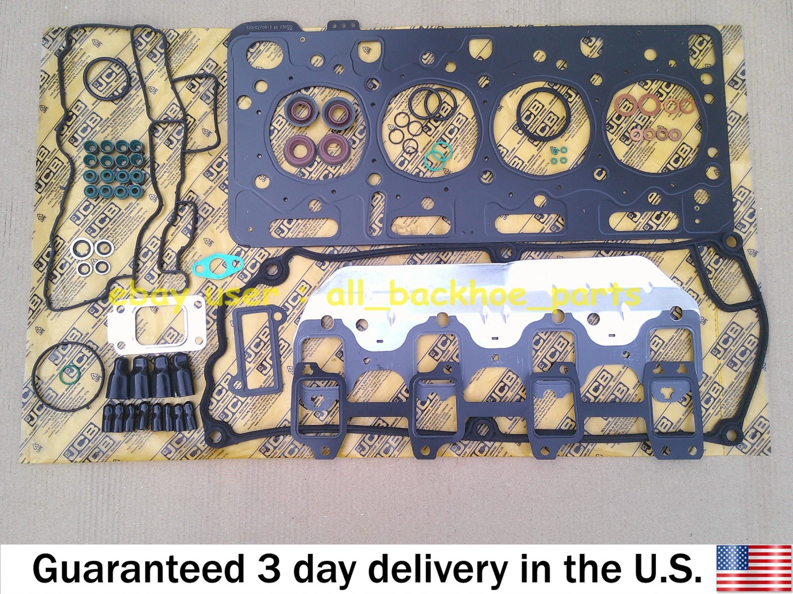 JCB BACKHOE - GENUINE JCB TOP GASKET KIT FOR JCB TURBO ENG. (PART NO. 320/09297)