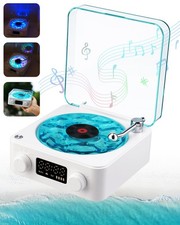 Bluetooth Speaker Retro Record Player Ocean Sound White Noise Light Timer 1Pc