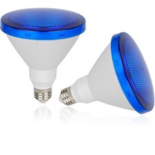 Led Par38 Blue Light Bulb 2 Pack 15w 100 Watt Equivalent E26 Base Blue Led Lig