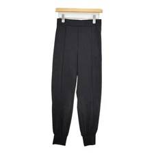 R&D.M.Co- Center Pleated Sweatpants Jersey 5713 Size S black 5-1031G♪