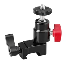 CAMVATE Camera Monitor/Light Mount 1/4"-20 Mini Ball Head with NATO Rail Clamp