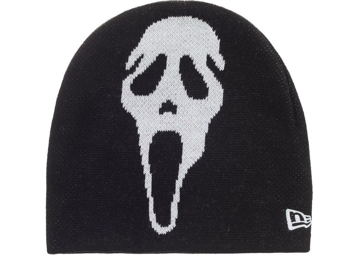 帽子 New Era Ghostface Beanie Supreme SS26 New Era Ghostface Beanie Black Brand New Sealed Ready