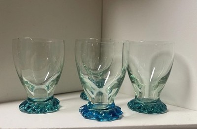 Sale-Rare  50s Bahia Bormioli Rocco Murano Cordial Glasses/Shot Glasses Set of 4