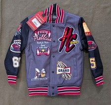   Reason Clothing Dodge Hellcat Varsity Jacket Toddler 4T Grey Black Racing Coat