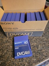 Sony PDVM-40N DVCAM Tapes Box of 10 Digital Video Cassette, USED overwritten