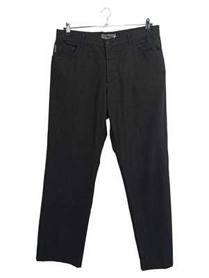 ALBERTO Anzughose Herren Gr. W26/L31 Schwarz Business Hose