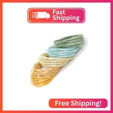 WDGROW No Dmamage Hair Ties for Girls,Women,Men,Large Pony tails Hair Ties,Handm