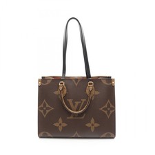 Louis Vuitton On the Go Tote Bag Monogram Giant Reverse Brown Beige
