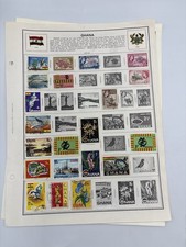 Ghana Stamp Album Pages Gold Coast Birds Sports H.E. Harris Collection Lot
