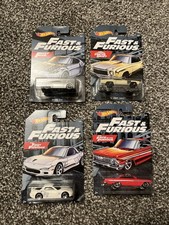 Hot Wheels 2019 Fast  Furious Car Set Walmart Exclusive Lot 4 Set