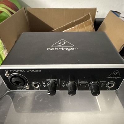 Behringer U-PHORIA UMC22 USB-Audiointerface 2-Kanal 48V Direct Monitor