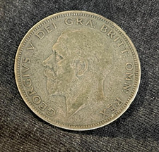 1928 Great Britain Silver Coin Half Crown