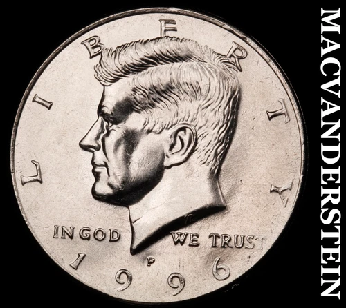 1996-P Kennedy Half Dollar- Choice Gem Brilliant Uncirculated No Reserve #J1321