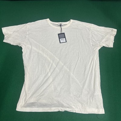 Buck Mason White Japanese Cool Cashmere Knit Tee Sz LARGE MSRP 118 [DB5]