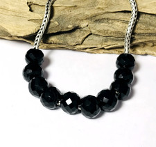10 Pcs Natural Black Onyx Gemstone Big Hole Beads Large Hole Beads 12MM Beads