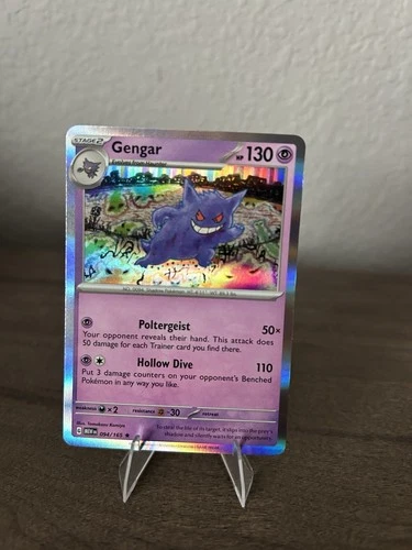Pokémon TCG Gengar 094/165 R SV2a 151 Holo Card NM Condition