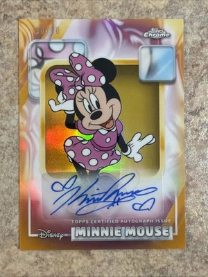 2026 Topps Chrome Disney #AA-KR Kaitlyn Robrock, Minnie Mouse Auto Gold /50