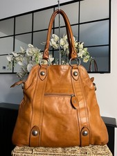 Florence Italian Brown Leather Handbag Shoulder bag