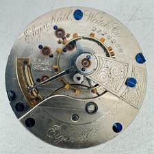 Vintage 18s 1887 Elgin Nat'l Mechanical Open Face Pocket Watch Movement 44 USA