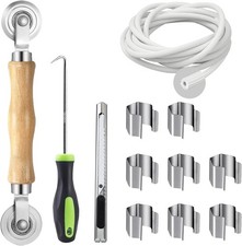 Window Screen Repair Kit, Screen Spline, Screen Roller Tool, Spline Removal Hook