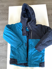 Columbia Colorblock Hooded Insulated Full Zip Jacket Blue/Navy Kids 6-7Y